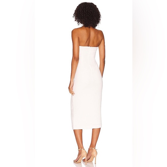 NWT NBD Aviva Midi Dress in White - Picture 3 of 9